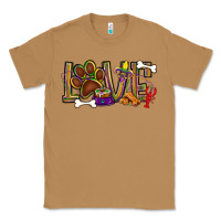 Toasted Coconut Mardi Gras love dog paw Classic Tee - BundleAndBundleShop