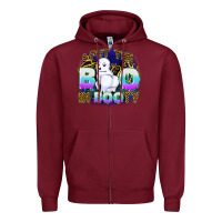 Burgundy i put boo in booty Zipper Hoodie - CowGirlArtShop