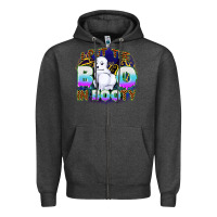Charcoal Heather i put boo in booty Zipper Hoodie - CowGirlArtShop