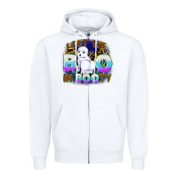 White i put boo in booty Zipper Hoodie - CowGirlArtShop