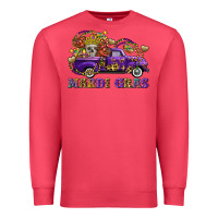 Cardinal mardi gras skull truck Premium Sweatshirt - FaDigitalArtStudio