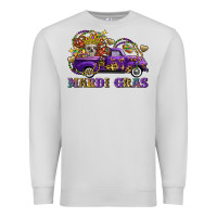 Dove Grey mardi gras skull truck Premium Sweatshirt - FaDigitalArtStudio