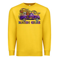 Lemon mardi gras skull truck Premium Sweatshirt - FaDigitalArtStudio