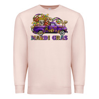 Mardi Gras Skull Truck Premium Sweatshirt | Teevron