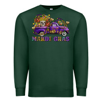 Sports Green mardi gras skull truck Premium Sweatshirt - FaDigitalArtStudio