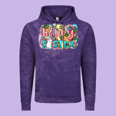 Happy Easter Vintage Hoodie Designed By Nancycooperartshop