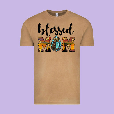 Blessed Mom Vintage Tee Designed By Jahusdesignshop
