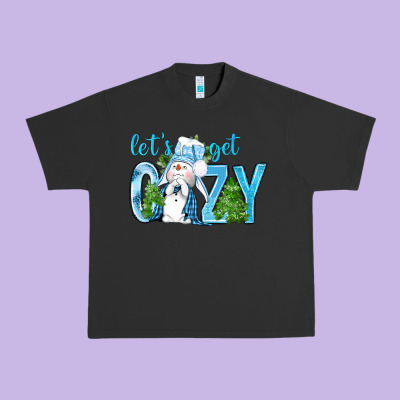 Let's Get Cozy Urban Heavy Tee Designed By Bundleandbundleshop