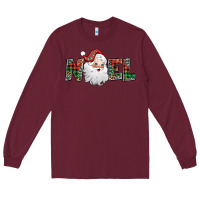 Burgundy noel santa claus Long Sleeve Tee - Jasminsmagicworld