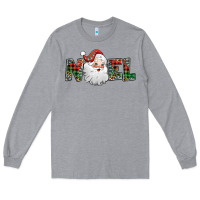 Heather Grey noel santa claus Long Sleeve Tee - Jasminsmagicworld