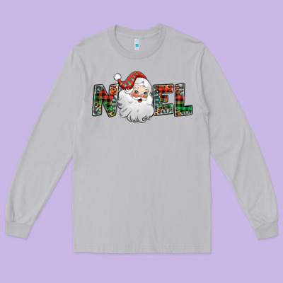 Noel Santa Claus Long Sleeve Tee Designed By Jasminsmagicworld