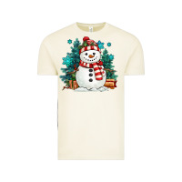 Vintage Arctic christmas snowman Vintage Tee - MaliasSmallBusiness