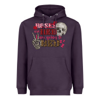 Plum Valentine's Day roses are red i am going to bed Heavyweight Hoodie - FaDigitalArtStudio