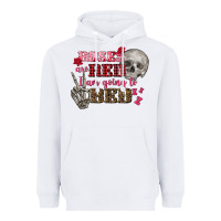 White Valentine's Day roses are red i am going to bed Heavyweight Hoodie - FaDigitalArtStudio