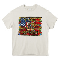 Cream proud veteran christmas army Heavy Core Tee - Jasminsmagicworld