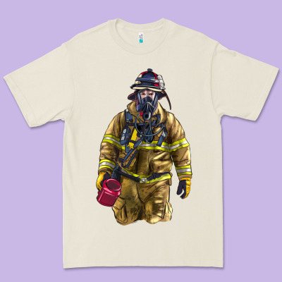 Firefighter Premium Tee Designed By Lillyallendesigns