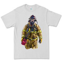 Dove Grey Firefighter Premium Tee - LillyAllenDesigns