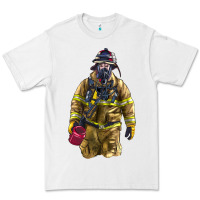 White Firefighter Premium Tee - LillyAllenDesigns