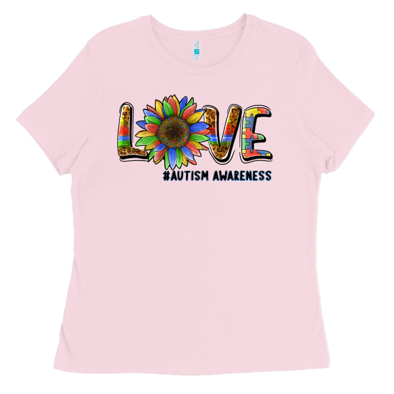 Love Sunflower Autism Awareness Ladies Tee by BarkalooDesign | Teevron