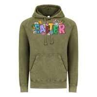 Vintage Olive Easter Vintage Hoodie - NancyCooperArtShop
