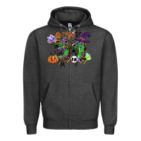 Charcoal Heather october 31 Zipper Hoodie - CowGirlArtShop