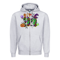 Heather Grey october 31 Zipper Hoodie - CowGirlArtShop