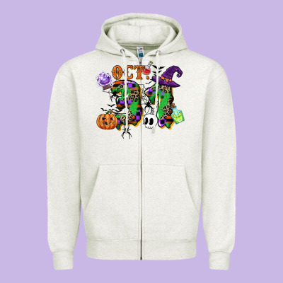 October 31 Zipper Hoodie Designed By Cowgirlartshop