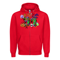 Red october 31 Zipper Hoodie - CowGirlArtShop
