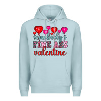 Blue Mist somebody's fine ass valentine Premium Hoodie - OliviaCreatesArt