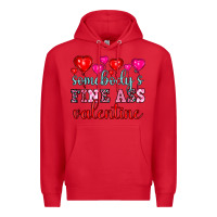 Red somebody's fine ass valentine Premium Hoodie - OliviaCreatesArt