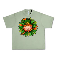 Oil Green St. Patricks Sunflower With Dwarf Urban Heavy Tee - BundleAndBundleShop