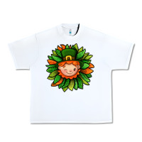White St. Patricks Sunflower With Dwarf Urban Heavy Tee - BundleAndBundleShop