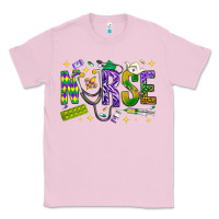 Bubblegum Pink Mardi Gras nurse Classic Tee - BundleAndBundleShop
