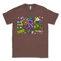 Chestnut Mardi Gras nurse Classic Tee - BundleAndBundleShop