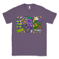 Lavender Mardi Gras nurse Classic Tee - BundleAndBundleShop