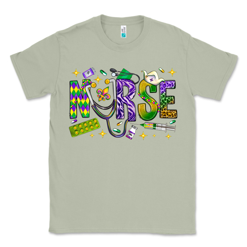 Mardi Gras Nurse Classic Tee by BundleAndBundleShop | Teevron