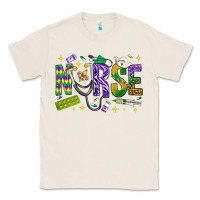 Natural Mardi Gras nurse Classic Tee - BundleAndBundleShop