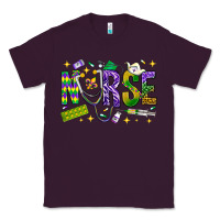 Plum Mardi Gras nurse Classic Tee - BundleAndBundleShop