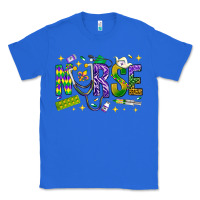 True Royal Mardi Gras nurse Classic Tee - BundleAndBundleShop