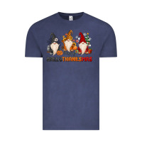 Vintage Denim Happy Hallothanksmas Vintage Tee - MaliasSmallBusiness