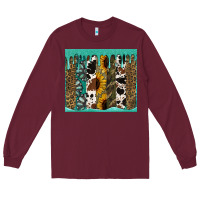 Burgundy western brushstroke tumbler Long Sleeve Tee - Jasminsmagicworld