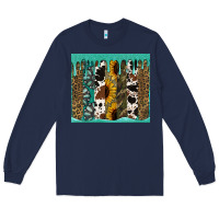Navy western brushstroke tumbler Long Sleeve Tee - Jasminsmagicworld