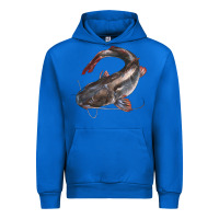 Cobalt Catfish Illustrations Urban Hoodie - LillyAllenDesigns