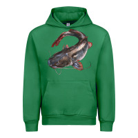 Emerald Catfish Illustrations Urban Hoodie - LillyAllenDesigns