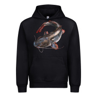 Foreset Green Catfish Illustrations Urban Hoodie - LillyAllenDesigns