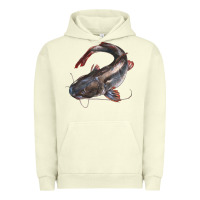 Pigment Pistachio Catfish Illustrations Urban Hoodie - LillyAllenDesigns