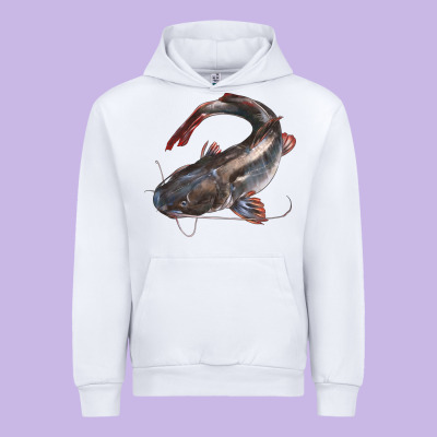 Catfish Illustrations Urban Hoodie Designed By Lillyallendesigns