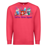 Cardinal Coffee Nurse Repeat Nurse Coffee Cups Premium Sweatshirt - FaDigitalArtStudio