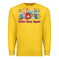 Lemon Coffee Nurse Repeat Nurse Coffee Cups Premium Sweatshirt - FaDigitalArtStudio