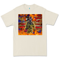 Bone Western Firefighter With American Premium Tee - LillyAllenDesigns